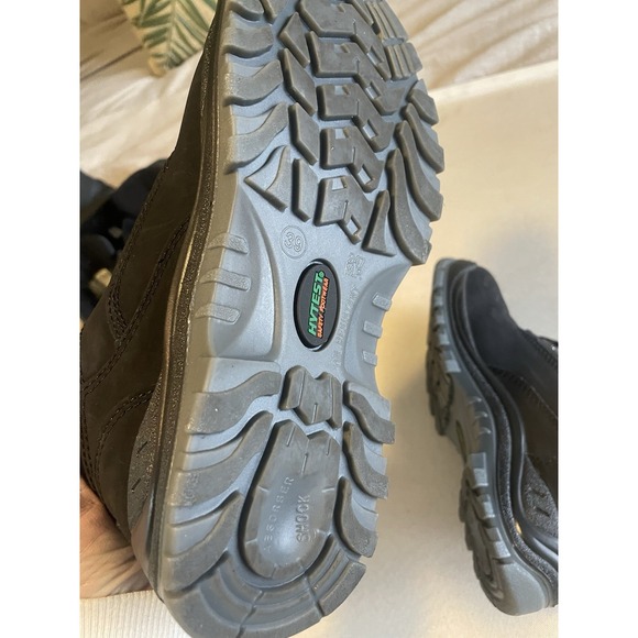 HYTEST Women's 7.5 Black Suede Knox Direct Attach Steel Toe Shoe Workwear - Picture 7 of 11